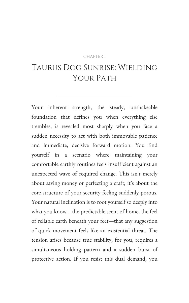 Taurus Dog Personal Growth Keystone: Calibrate Your Work interior preview