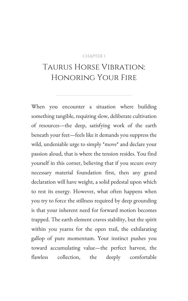 Taurus Horse: Your Personal Growth Blueprint interior preview