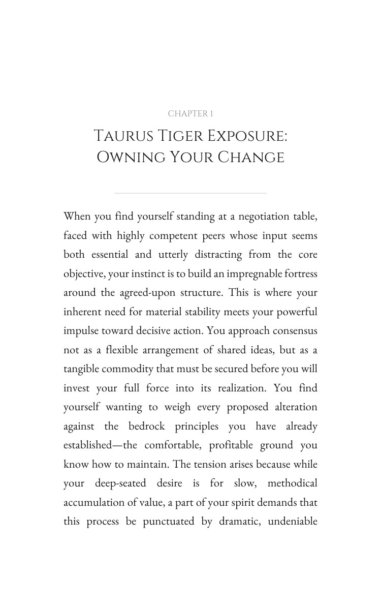 Taurus Tiger: Leadership Ascension interior preview