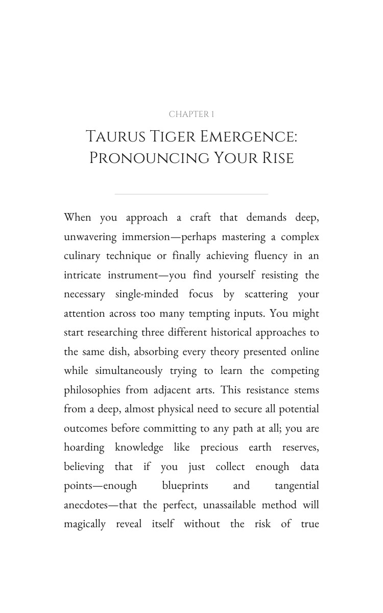 Taurus Tiger Mastery: Personal Growth interior preview