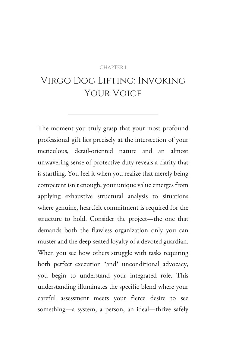 Virgo Dog Career Success Handbook: Your Truth Revolution interior preview