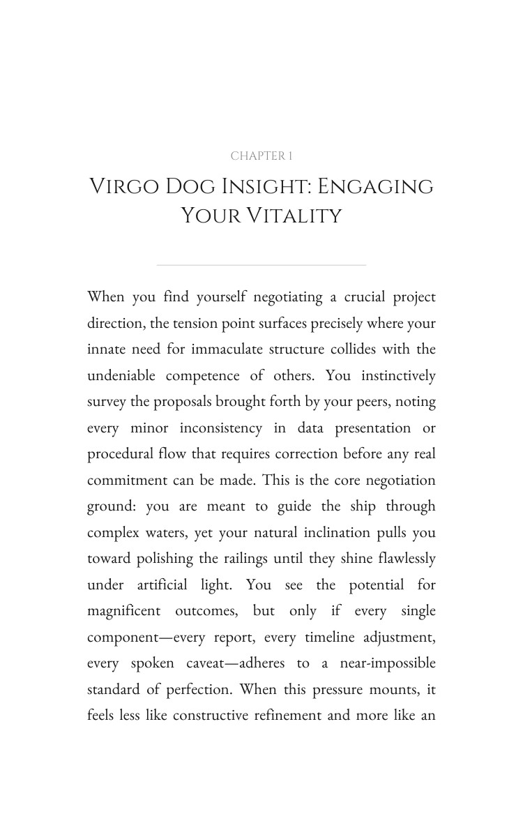 Virgo Dog: Your Leadership Mastery interior preview
