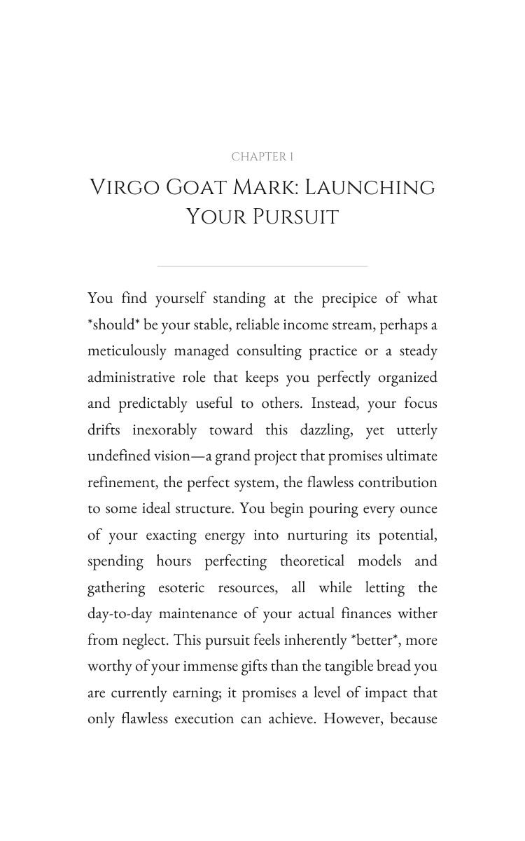 Virgo Goat: Money Wealth Integration interior preview
