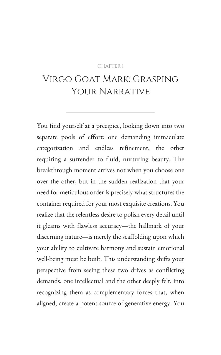Virgo Goat Personal Growth Essentials: Own Your Method interior preview