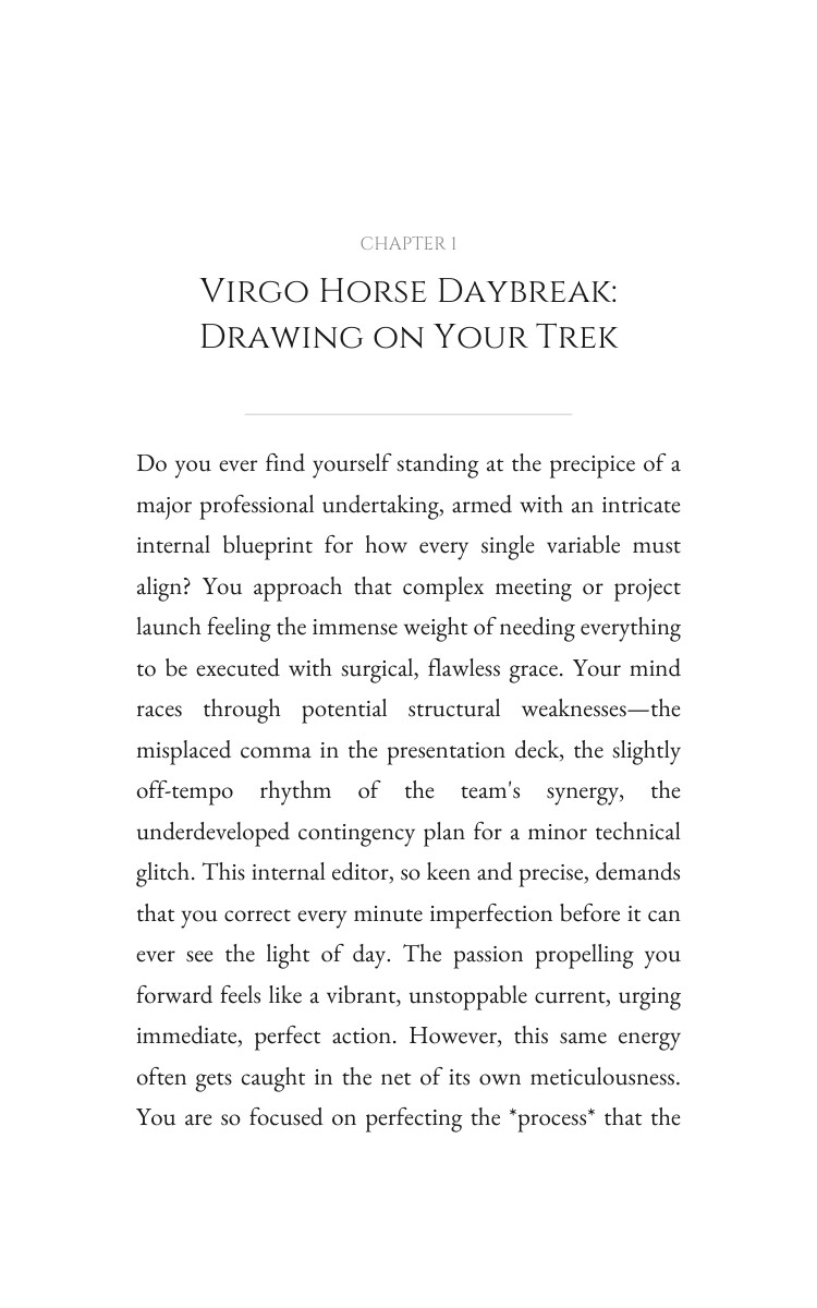 Virgo Horse Career Success Navigator: Fortify Your Craft interior preview