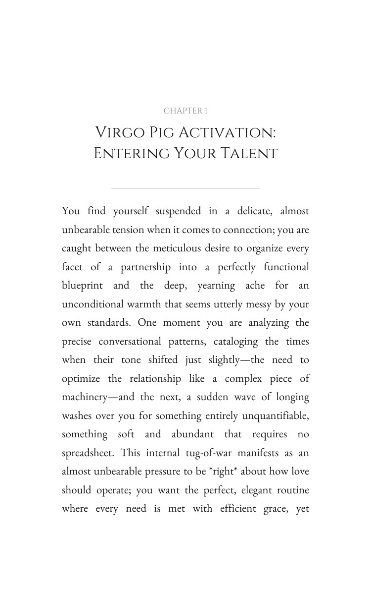 Virgo Pig Love Relationships System: Unlock Your Blueprint interior preview