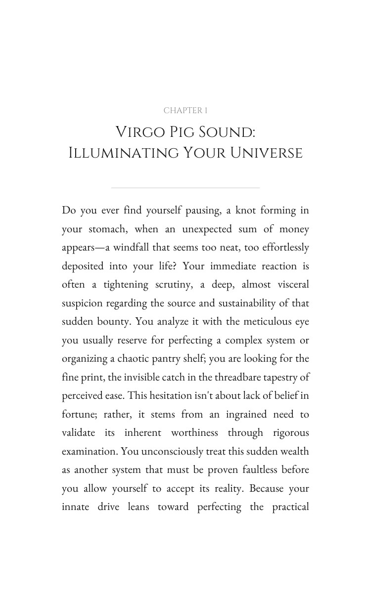 Virgo Pig: Money Wealth Mastery Path interior preview