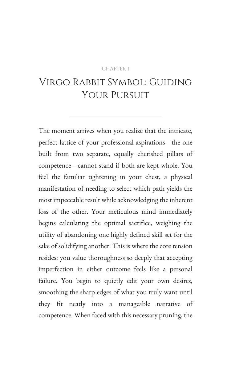 Virgo Rabbit Career Success Cornerstone: Your Desire Advantage interior preview