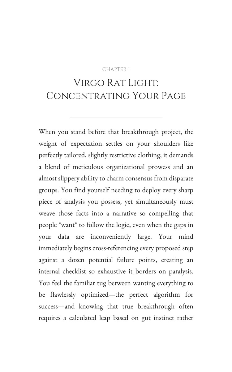 Virgo Rat Career Success Resource: Your Space Path interior preview