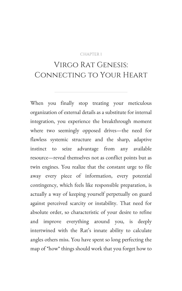 Virgo Rat: Personal Growth Blueprint interior preview
