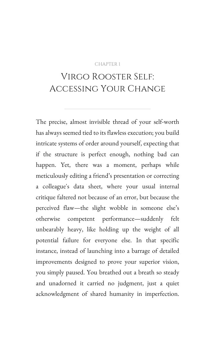 Virgo Rooster Personal Growth Compendium: Your Journey Elevated interior preview