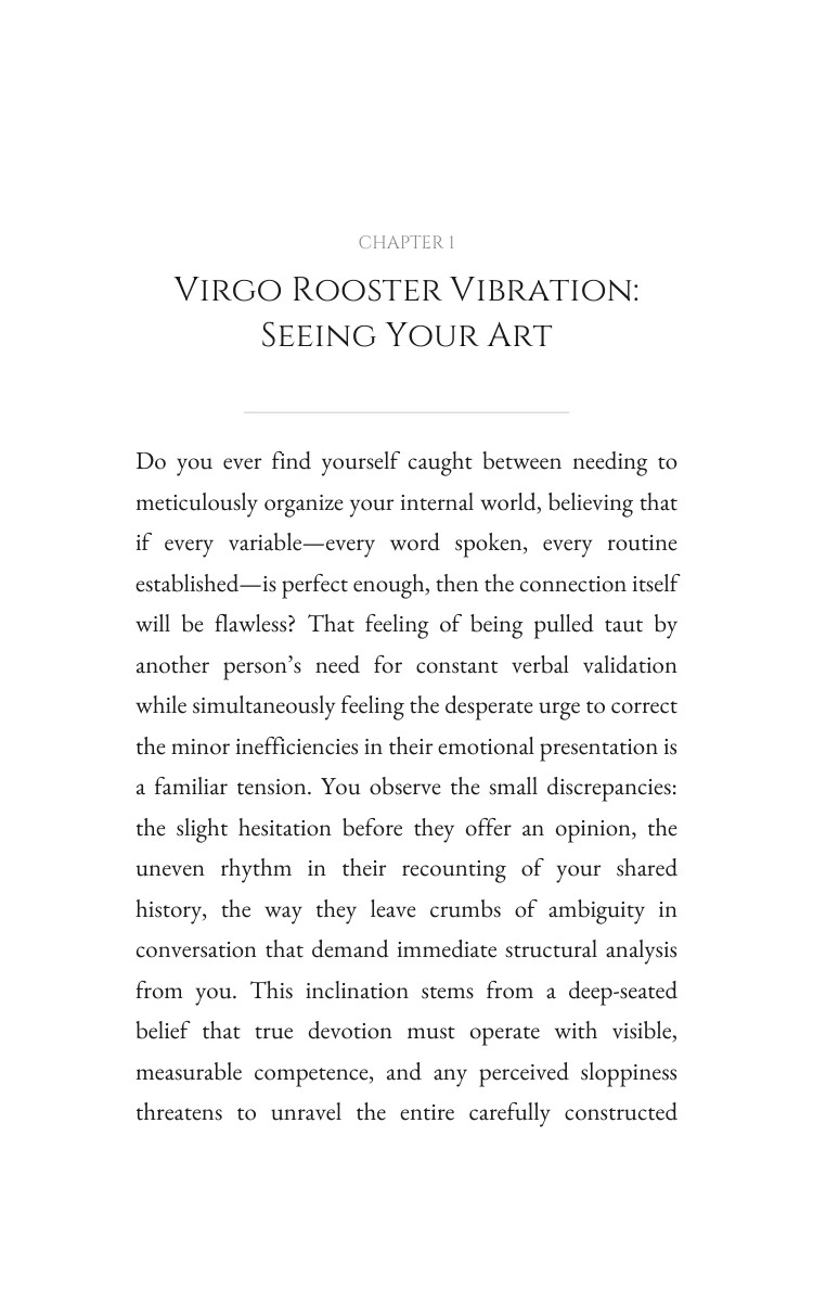 Virgo Rooster: Your Love Relationships Mastery interior preview