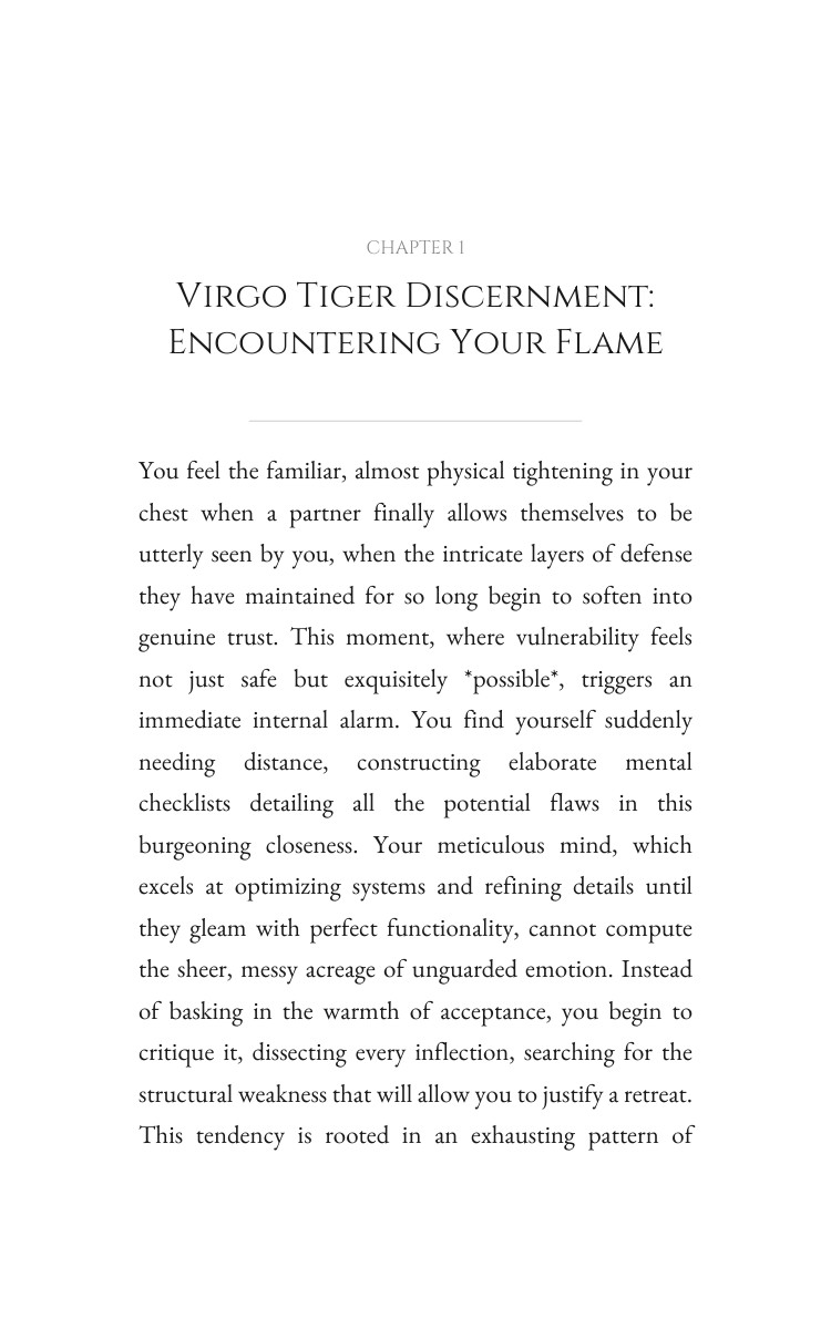 Virgo Tiger Approach to Love Relationships: Vitalize Your Trail interior preview