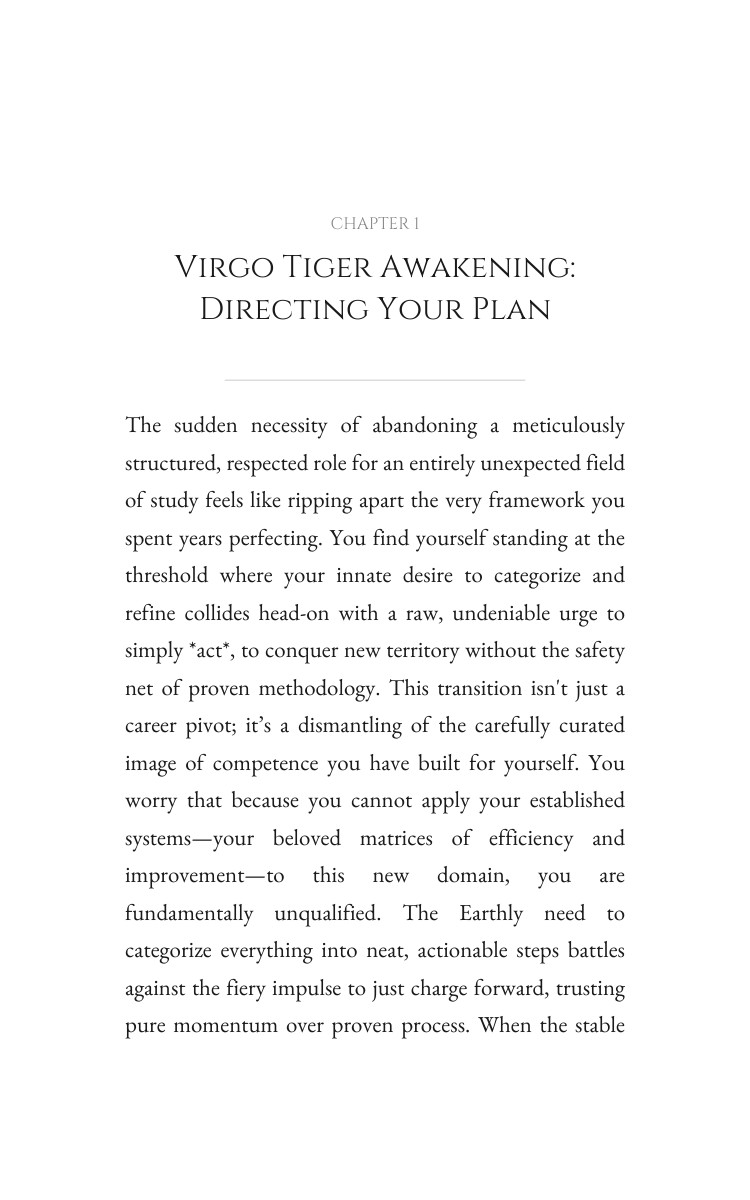 Virgo Tiger Career Success: Complete Edition interior preview